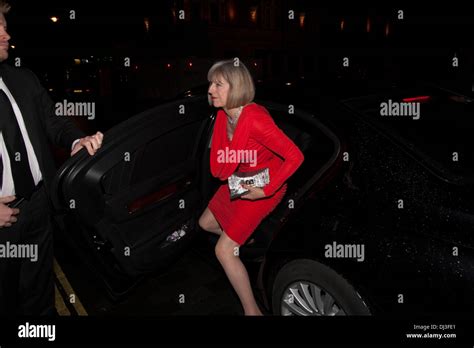 London Uk 20th November 2013 Home Secretary Theresa May Arrives At One Mayfair To Attend A