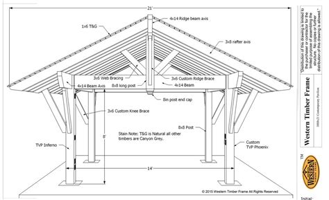 16×20 Pavilion With Gable Roof Free Diy Plans Artofit