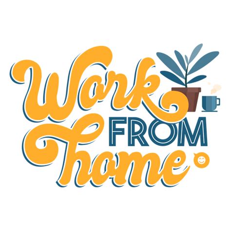 Work From Home Lettering Png And Svg Design For T Shirts