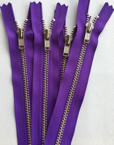 Ykk Metal Zip 9 Inch Purple Sew Hot