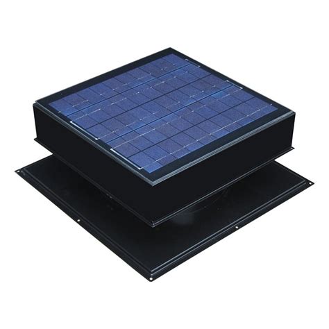 Remington Solar Solar Attic Fan Roof Mount 30 Watt Black The Home
