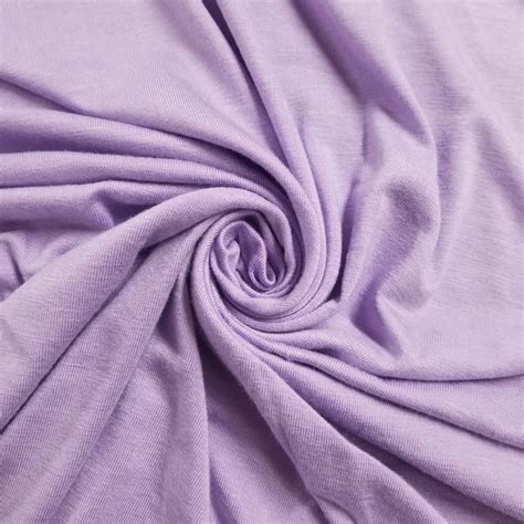 Lilac Rayon Jersey Stretch Knit Fabric Medium Weight 180 Gsm