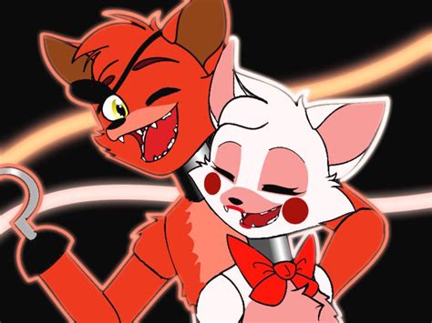 Foxy And Mangle By Cristalwolf567 On Deviantart Foxy And Mangle Fnaf