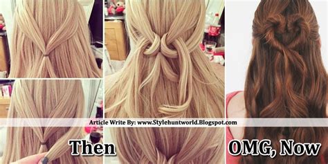 This is a daisy and cute fishtail braided hairstyle which can be created within a few steps. Simple And Easy Heart Twist Hairstyle Tutorial, Step By ...