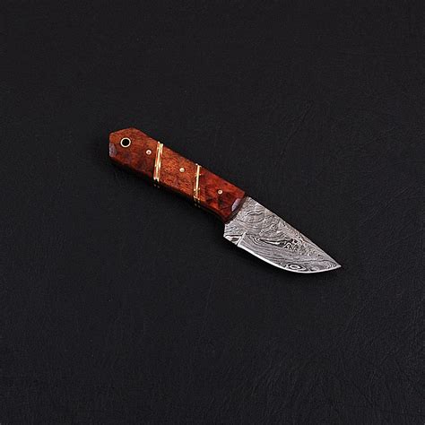Damascus Skinner Knife Hk0292 Black Forge Knives Touch Of Modern