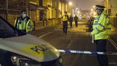 swindon police shooting man dies after street row bbc news