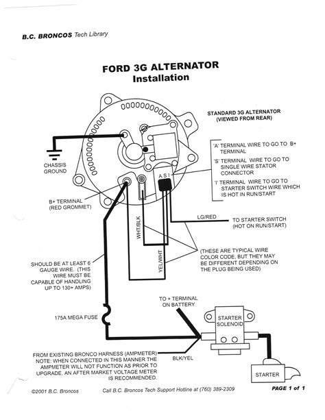 Understanding Ford Alternator Wiring Diagrams Wiregram