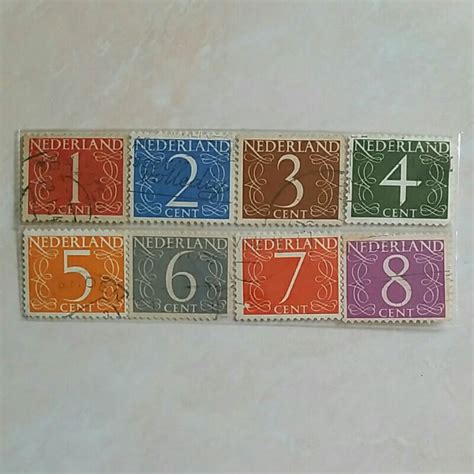 Jual Perangko Belanda Nederland Tahun 1964 1975 Seri Numeral Set