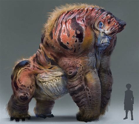 ArtStation Alien Gorilla Design Sui Yangyang Fantasy Creatures Art Mythical Creatures Art