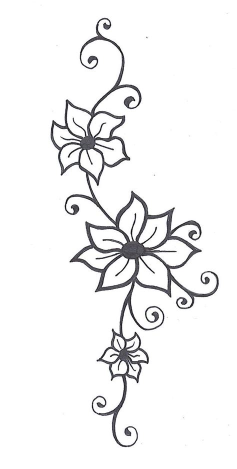 Flower Vine2 By Mybeautifulsickness On Deviantart Flower Vine Tattoos