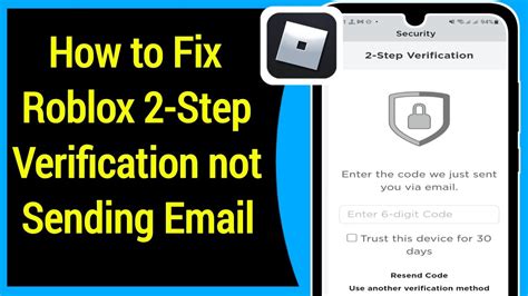 How To Fix Roblox Step Verification Not Sending Email Youtube