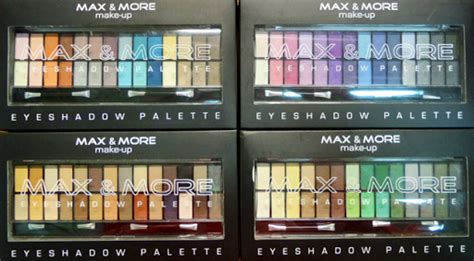 Wholesale prices · warehouse prices · original packaging Max & More eyeshadow palettes collectie. (Mandy's nail ...