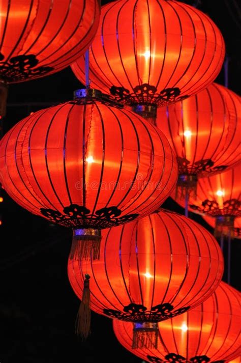 китайские фонарики красные стоковое изображение изображение