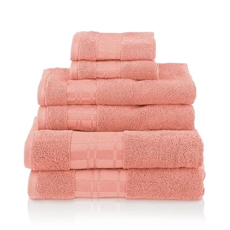 Coral Bath Towels