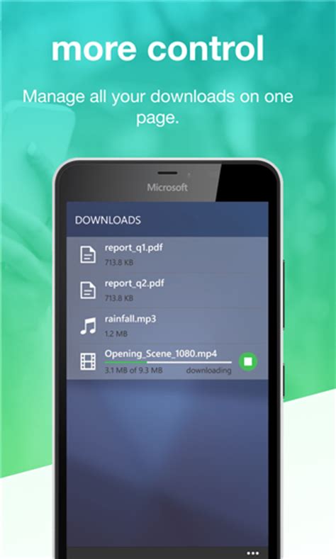 To provide an interface that lets us browse using a single hand and to integrate the official desktop client with the android version through an internal chat where you can send yourself texts and. Opera Mini for Windows Phone - Download