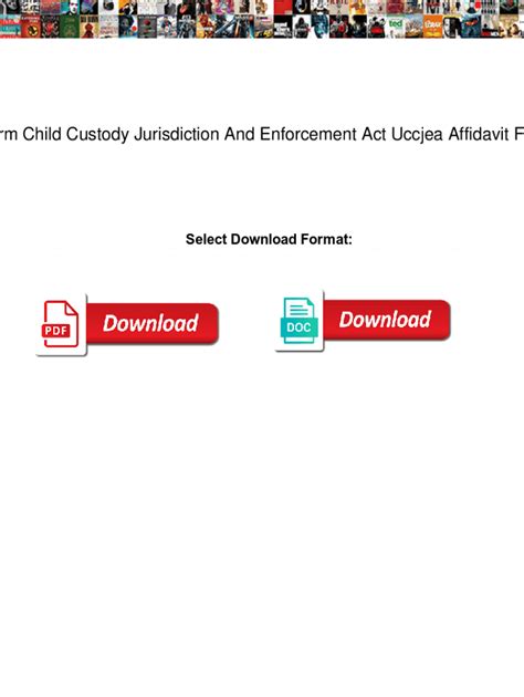 Fillable Online Uniform Child Custody Jurisdiction And Enforcement Act
