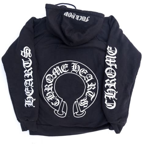 Chrome Hearts Hoodie Horseshoe All Over Sleeves Accented Etsy