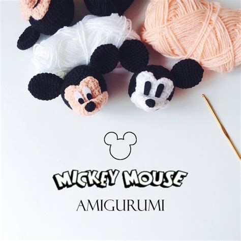 Mickey Mouse Head Amigurumi Crochet Pattern Pdf Amigurumi Proyectos