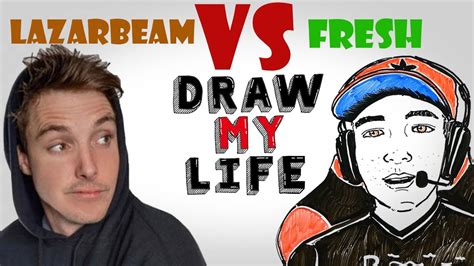 Draw My Life Lazarbeam Vs Fresh Youtube