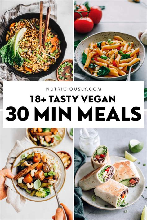15 Easy Vegan 30 Minute Meals Nutriciously