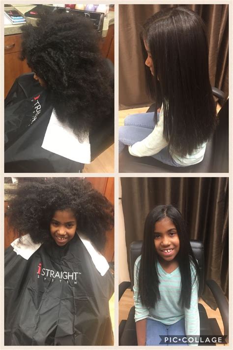 Hair talk real results account. Before and after Japanese hair straightening. Beautiful ...