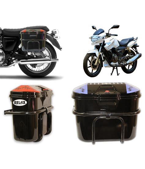 Shopping for parts find parts for your bike: Relax Bike Luggage Side Box For Tvs Apache Rtr 180 - Black ...