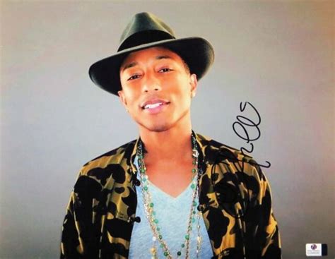pharrell williams signed autographed 11x14 photo sexy look in hat gv848285 for sale online