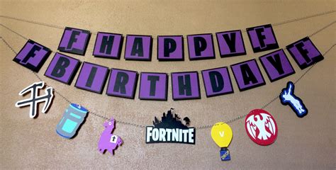 Fortnite Birthday Banners Coming Soon To My Etsy Shop Gamer Party