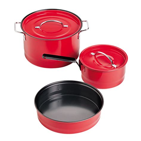 coleman cookset enamel cookware camping pans pots piece outlet gear