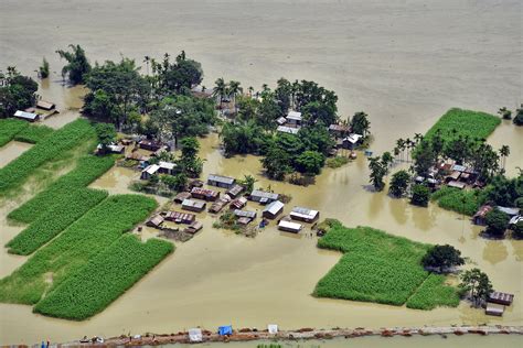 Assam Flood Situation Improves Marginally 11000 Affected In 3