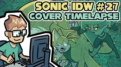 Sonic Idw 27 Cover Inks And Colors Timelapse Youtube