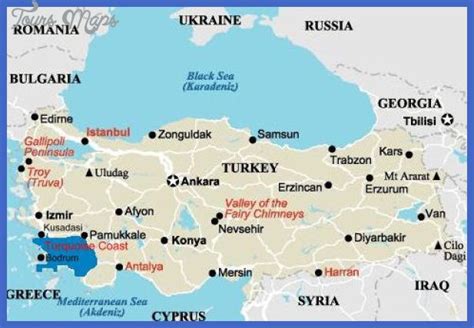Detailed Map Of Turkey Cities