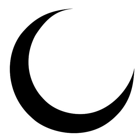 Black And White Crescent Moon Transparent Png Stickpng