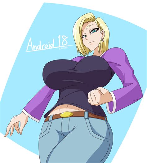 Rule 34 1girls Android 18 Artist Request Blonde Hair Blue Eyes