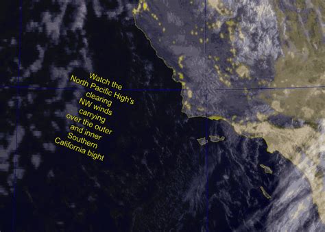 West Coast Wind Blog Color Satellite View Of