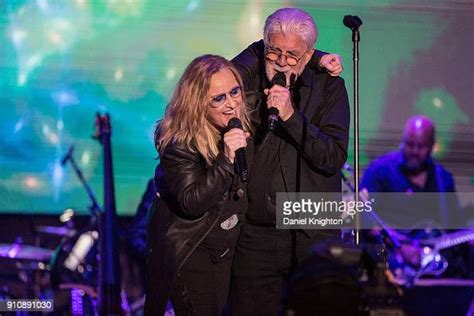 Musicians Melissa Etheridge And Michael Mcdonald Perform On Stage At