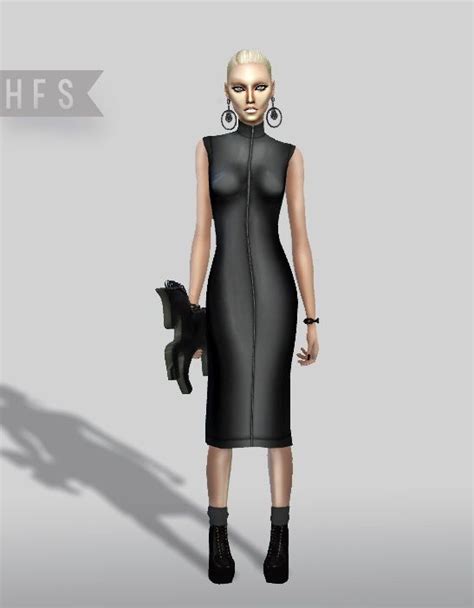 Haut Fashion Sims 50 Shades Of Black Collection Sims 4 Downloads