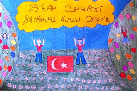 29 Ekim Cumhuriyet Bayramı Çizimleri Ve Resimleri Secdem Bir Dünya