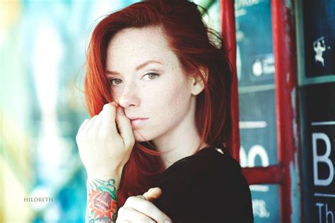 Free Download Hd Wallpaper Redhead Hattie Watson Charles Hildreth Women Tattoo Model