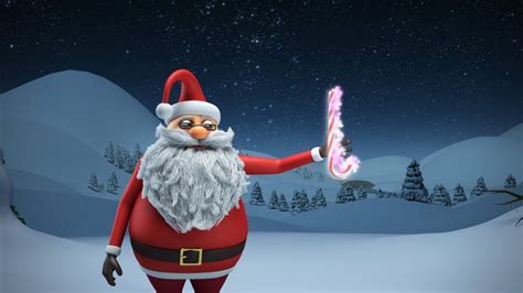 Animated Christmas Card Template Santa Xmas Magic Youtube