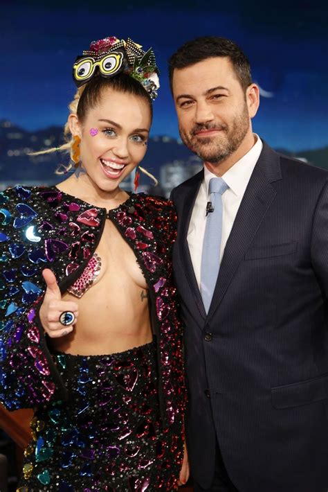 Miley Cyrus At Jimmy Kimmel Live In Hollywood Miley Cyrus Show Miley