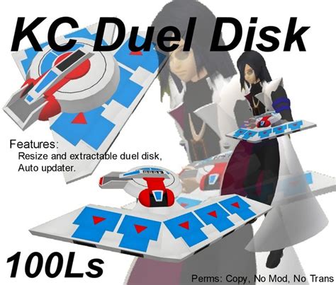 Second Life Marketplace Kc Duel Disk Standard Yu Gi Oh Duel