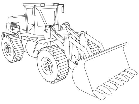 Excavator Coloring Page Excavator Coloring Page At Getdrawings Free For