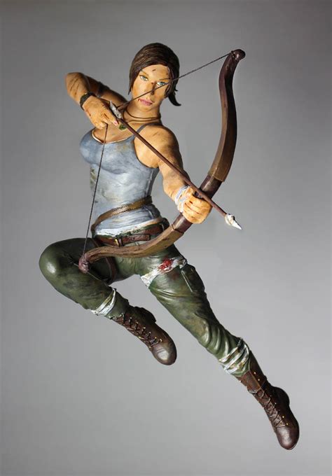 Lara Croft Reborn Sculpture By Suzannewolf On Deviantart