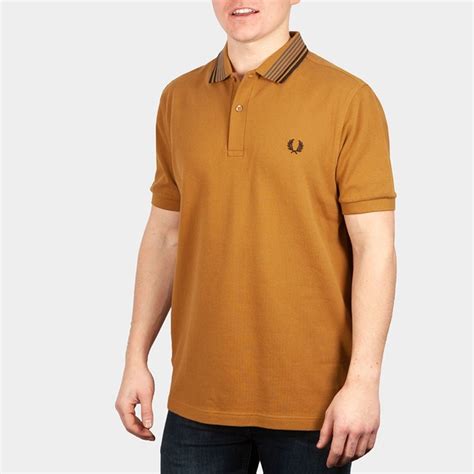 Fred Perry Striped Collar Polo Shirt Oxygen Clothing