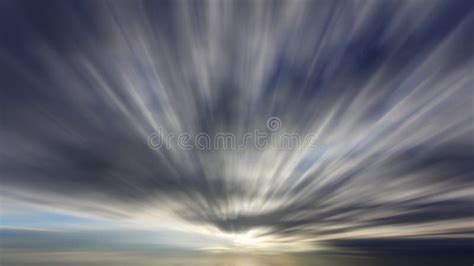 Clouds With Long Exposure Effect Stock Illustration Illustration Of