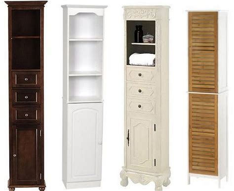 You simply will not be able to put anything very wide on its shelves. I need a tall, narrow Bath cabinet like these. Narrow ...