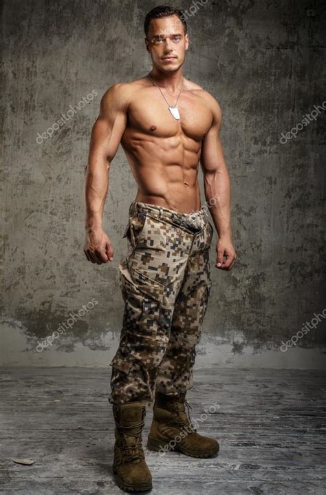 Handsome Male With Naked Torso Stock Photo By Fxquadro