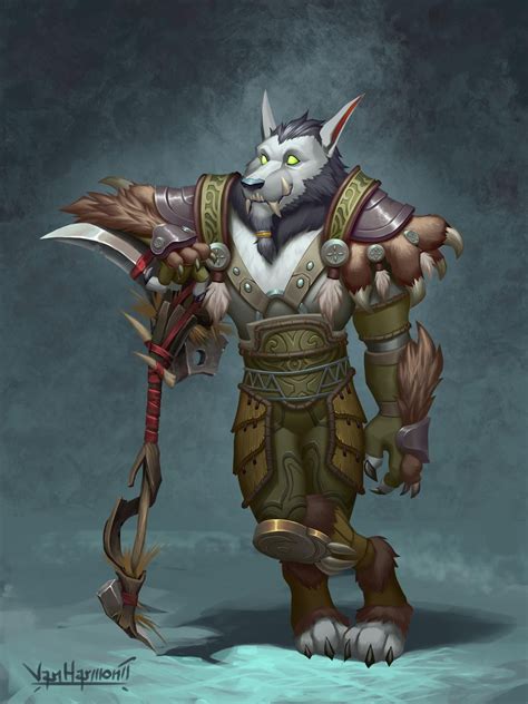 Worgen Druid By Vanharmontt On Deviantart In 2021 World Of Warcraft