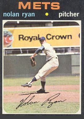 Koosman himself was actually a very good pitcher and finished with 222 wins and a very respectable 3.36 era. 1971 Topps Nolan Ryan #513 Baseball Card Value Price Guide